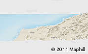 Shaded Relief Panoramic Map of the area around 59° 34' 34" N, 160° 43' 29" E
