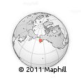 Outline Map of the Area around 59° 34' 34" N, 160° 34' 29" W, rectangular outline