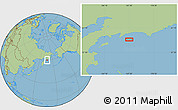 Savanna Style Location Map of the area around 59° 34' 34" N, 167° 31' 30" E