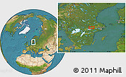 Satellite Location Map of Hagsta