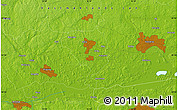 Physical Map of Årby