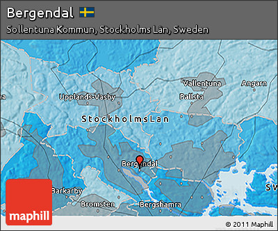 Political 3D Map of Bergendal
