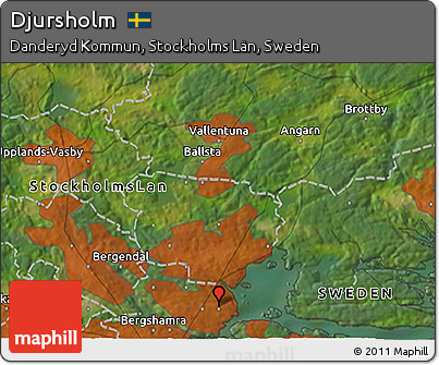 Satellite 3D Map of Djursholm