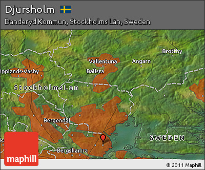 Satellite 3D Map of Djursholm