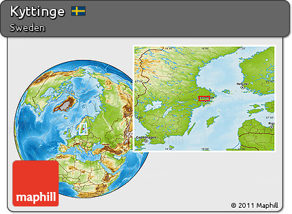 Physical Location Map of Kyttinge