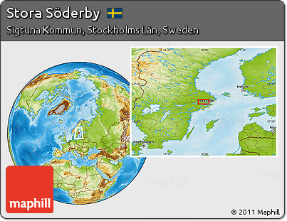 Physical Location Map of Stora Söderby