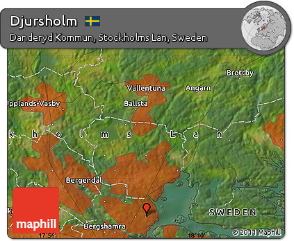 Satellite Map of Djursholm
