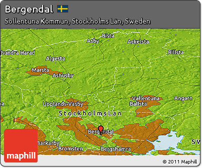Physical Panoramic Map of Bergendal