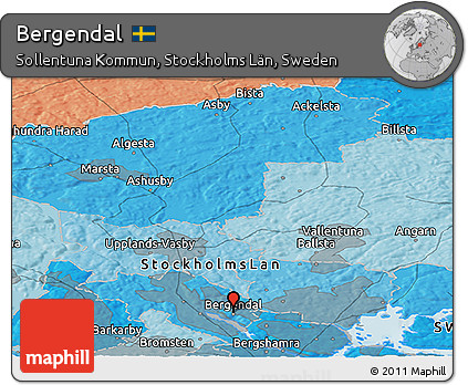 Political Panoramic Map of Bergendal