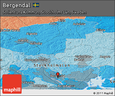 Political Panoramic Map of Bergendal