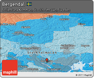 Political Panoramic Map of Bergendal