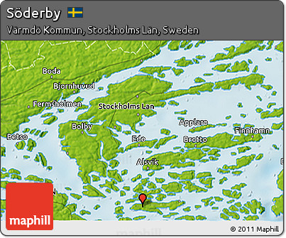 Physical 3D Map of Söderby