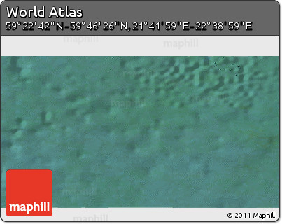 Satellite 3D Map of the Area around 59° 34' 34" N, 22° 10' 29" E