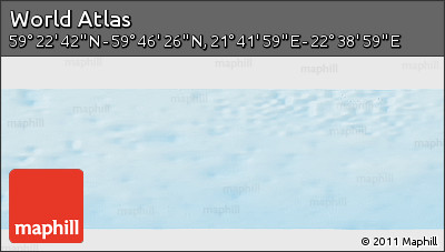 Physical Panoramic Map of the Area around 59° 34' 34" N, 22° 10' 29" E