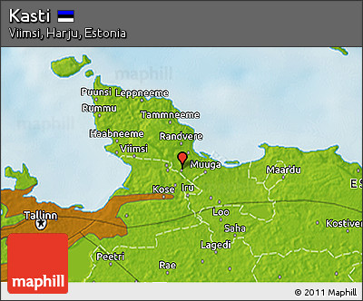 Physical 3D Map of Kasti