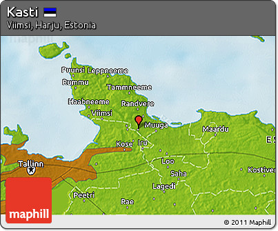 Physical 3D Map of Kasti