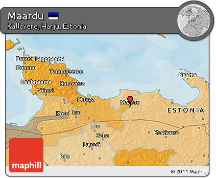 Political 3D Map of Maardu