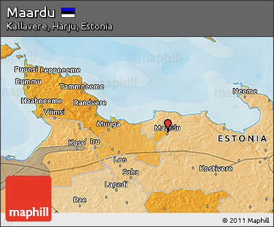 Political 3D Map of Maardu