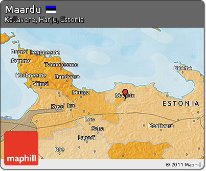 Political 3D Map of Maardu