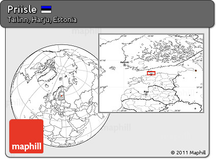 Blank Location Map of Priisle