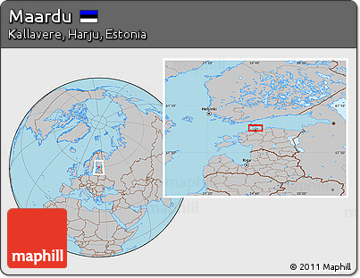 Gray Location Map of Maardu