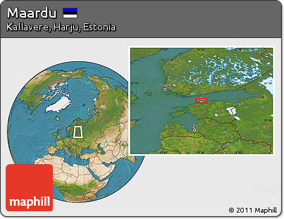Satellite Location Map of Maardu