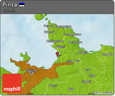 Physical Map of Pirita