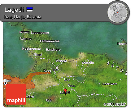 Satellite Map of Lagedi