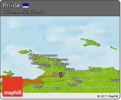 Physical Panoramic Map of Priisle