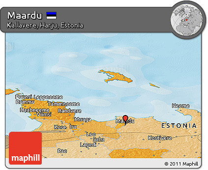 Political Panoramic Map of Maardu