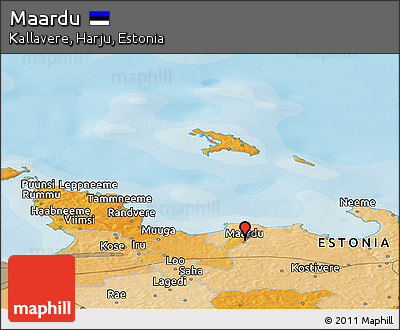 Political Panoramic Map of Maardu