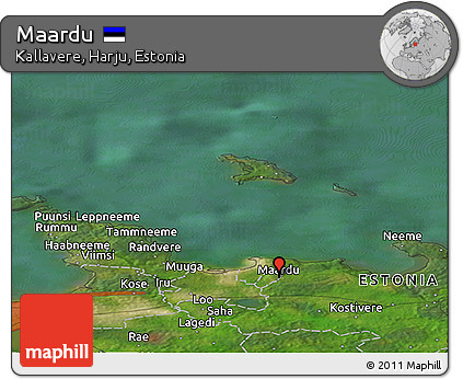 Satellite Panoramic Map of Maardu