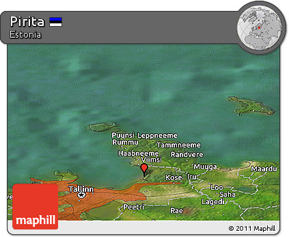 Satellite Panoramic Map of Pirita