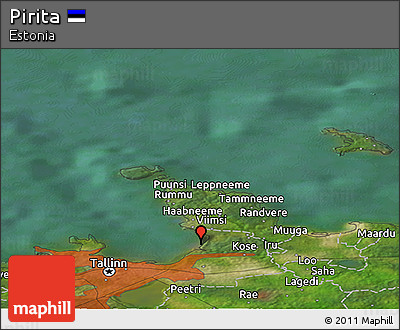 Satellite Panoramic Map of Pirita