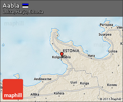 Shaded Relief 3D Map of Aabla