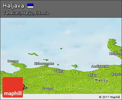 Physical Panoramic Map of Haljava