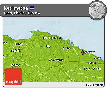 Physical 3D Map of Kesimetsa