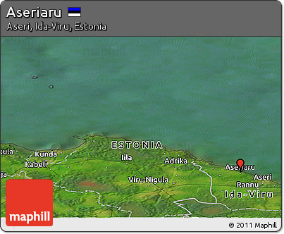 Satellite Panoramic Map of Aseriaru