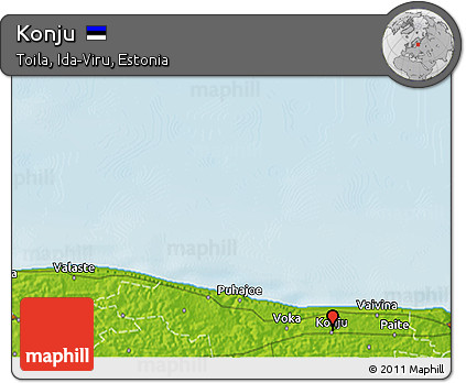 Physical 3D Map of Konju