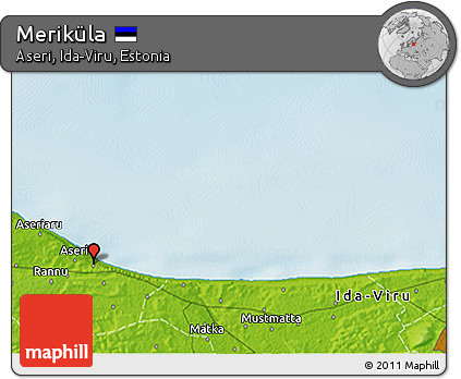 Physical 3D Map of Meriküla