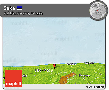 Physical 3D Map of Saka