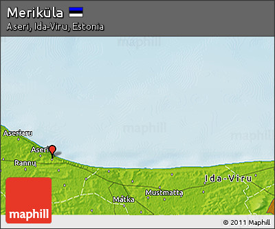Physical 3D Map of Meriküla