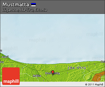 Physical 3D Map of Mustmätta