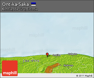 Physical 3D Map of Ontika-Saka