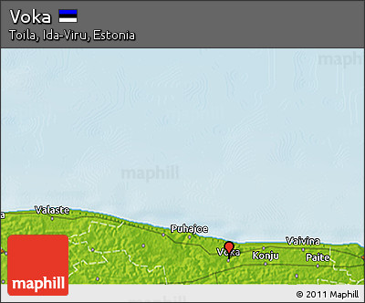 Physical 3D Map of Voka