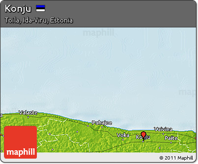 Physical 3D Map of Konju