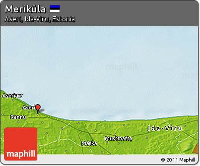 Physical 3D Map of Meriküla