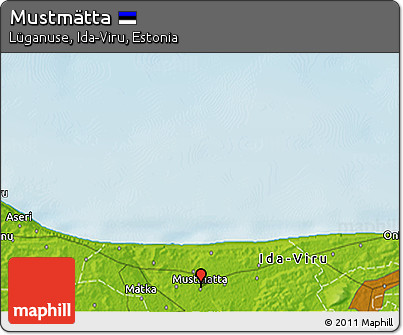 Physical 3D Map of Mustmätta