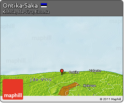 Physical 3D Map of Ontika-Saka