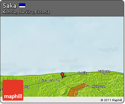 Physical 3D Map of Saka